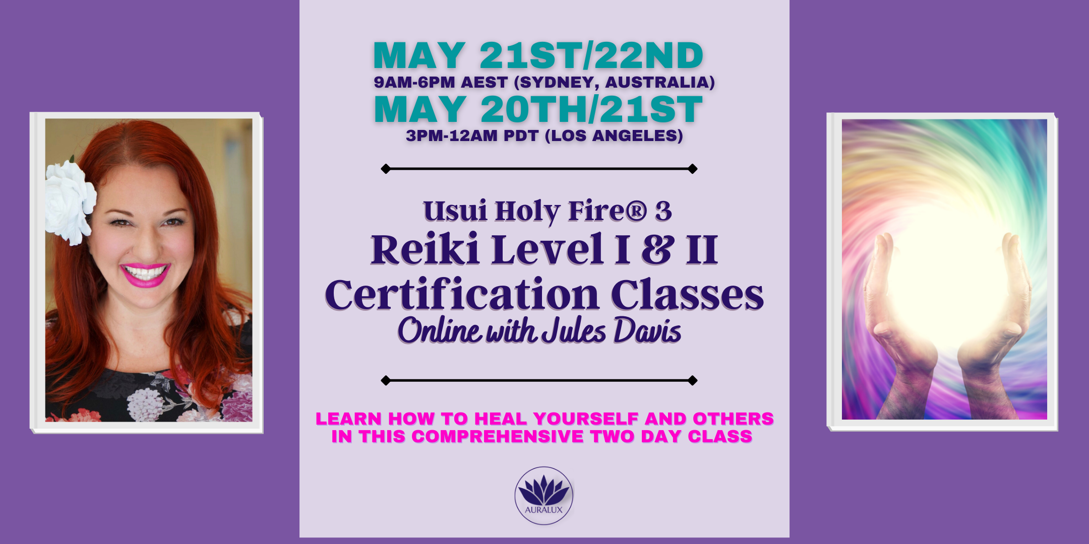 Usui Holy Fire 3 Reiki Level 1 And 2 Certification Classes Los Angeles 8765