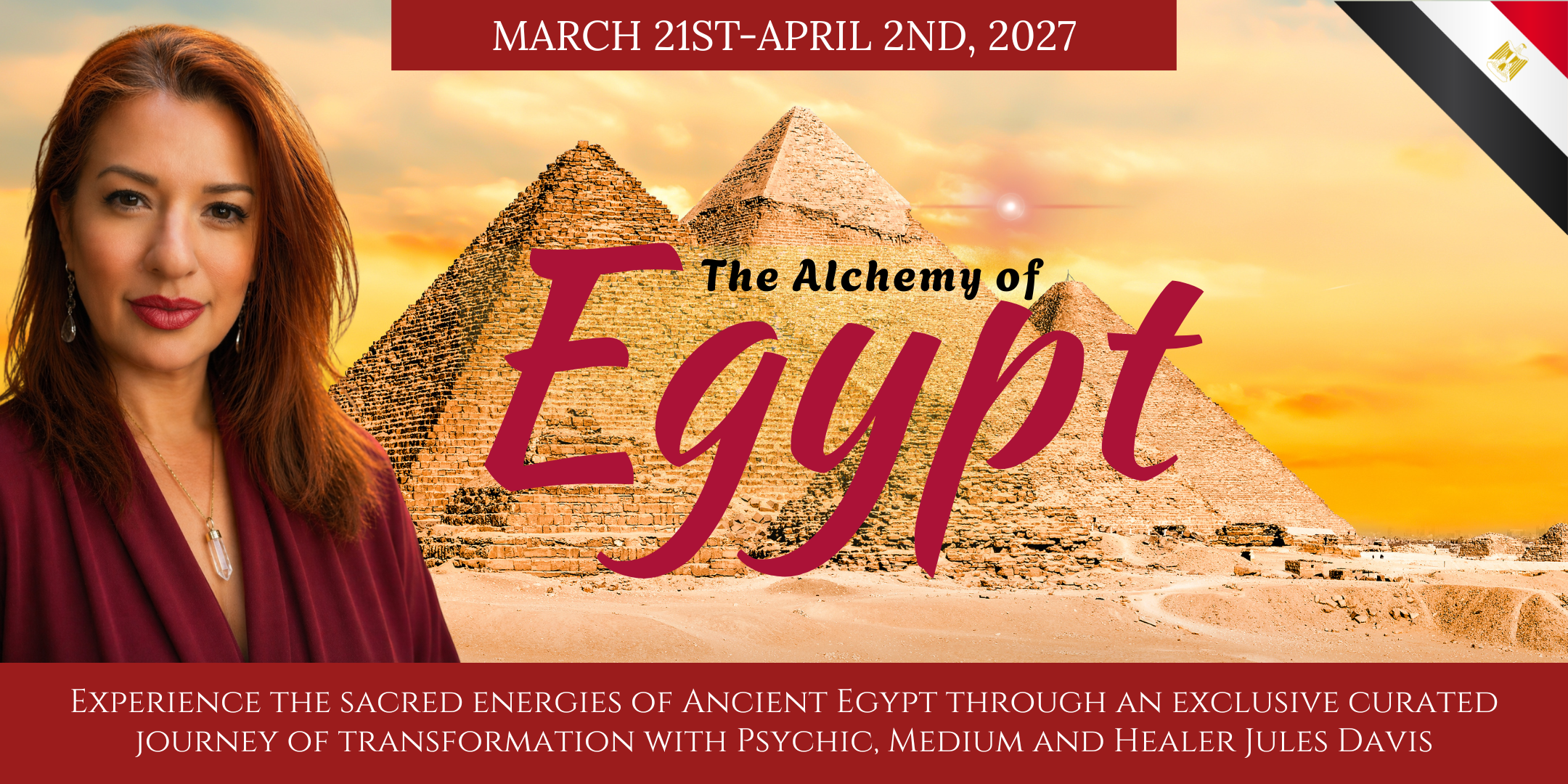 sacred spiritual tour of egypt with Jules Davis